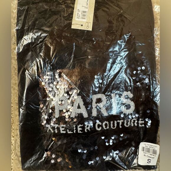 NWT River Island Paris sequined crew sweatshirt size Small - Picture 4 of 8